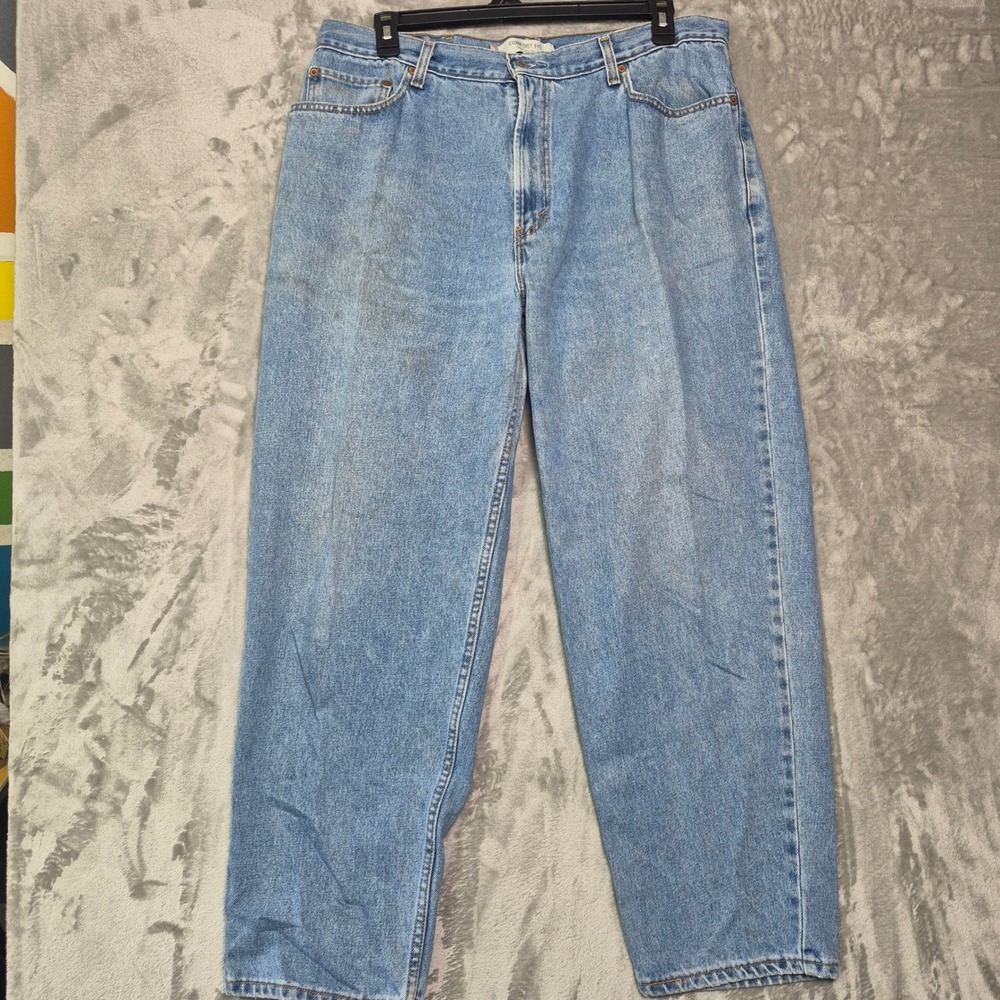 Vintage Levis 560 Comfort Fit Jeans Mens 40x32 Light Wash Baggy Tapered Denim